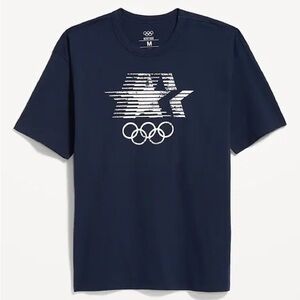 Heritage Olympic Rings Navy Blue Cotton T Shirt Size L New with Tags